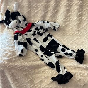 Miniwear Cow Print Baby Costume with Red Bow 6-9 months
